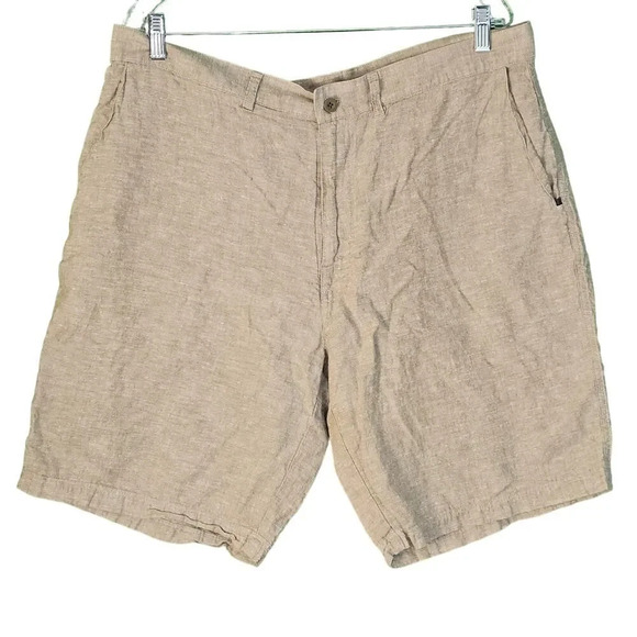Patagonia Mens Tan Hemp Blend Back Step Shorts 38 - Picture 1 of 3